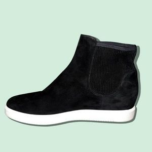 Vince Black Suede High-Top Sneakers